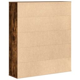 Berkfield Home Bookcase Smoked Oak 89x24x101.5 cm Engineered Wood in Brown - thumbnail 6