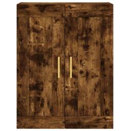 Berkfield Home Highboard Smoked Oak 69.5x34x180 cm Engineered Wood in Brown - thumbnail 6