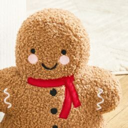 OHS Gingerbread Weighted Boucle Decorative Doorstop in Brown - thumbnail 2