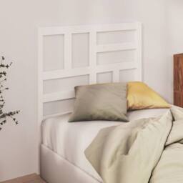 Berkfield Home Bed Headboard White 96x4x104 cm Solid Wood Pine - Size: 96 x 4 x 104 cm - thumbnail 3