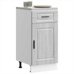 Berkfield Home Kitchen Base Cabinet¬†Porto Grey Sonoma Engineered Wood - thumbnail 2