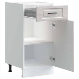 Berkfield Home Kitchen Base Cabinet¬†Porto Grey Sonoma Engineered Wood - thumbnail 5