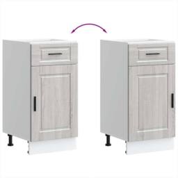 Berkfield Home Kitchen Base Cabinet¬†Porto Grey Sonoma Engineered Wood - thumbnail 8