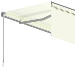 Berkfield Home Manual Retractable Awning with Blind 3x2.5m Cream in Beige - thumbnail 5