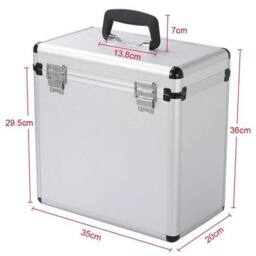 "Kelvenix Flight DJ Case 12"" Vinyl Case in Silver" - thumbnail 2