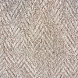 RainbowHome Herringbone Keswick Cream Fleck Stair Runner with 100% Wool Edge 60cm x 700cm in Beige - Size: 65 cm x 650 cm - thumbnail 3
