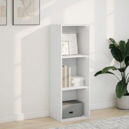 Berkfield Home Bookcase White 40x30x114 cm Engineered Wood - Size: 40 x 30 x 114 cm - thumbnail 3