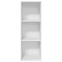 Berkfield Home Bookcase White 40x30x114 cm Engineered Wood - Size: 40 x 30 x 114 cm - thumbnail 4