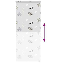 Berkfield Home Shower Roller Blind with Cassette 100x240 cm Fabric Width 96 cm in Pale Grey - thumbnail 5