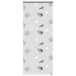 Berkfield Home Shower Roller Blind with Cassette 100x240 cm Fabric Width 96 cm in Pale Grey - thumbnail 2
