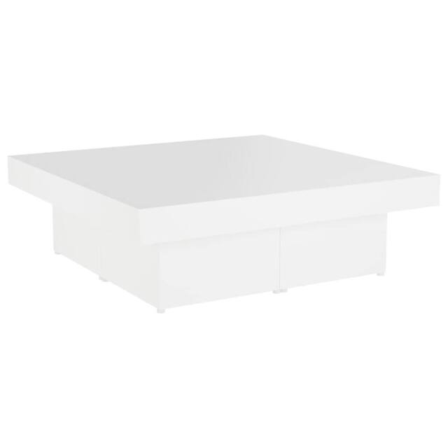 Berkfield Home Coffee Table White 90x90x28 cm Engineered Wood - Size: 90 x 90 x 28 cm - image 1
