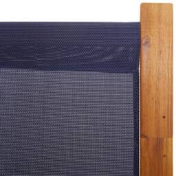 Berkfield Home Beautiful 5-Panel Room Divider Dark Blue 350x180 cm in Navy - thumbnail 6