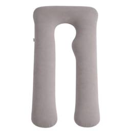 Nicola Spring Women's Pregnancy Pillow with Storage Bag - 52 inch in Grey