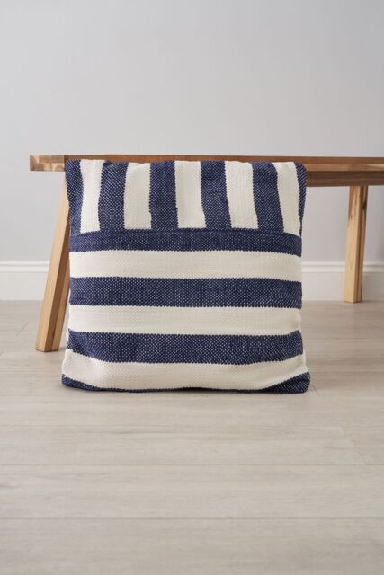 BHS Tino Cushion in Navy - Size: 50 cm x 50 cm - image 1
