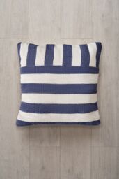 BHS Tino Cushion in Navy - Size: 50 cm x 50 cm - thumbnail 5