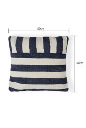 BHS Tino Cushion in Navy - Size: 50 cm x 50 cm - thumbnail 6
