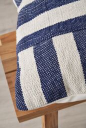 BHS Tino Cushion in Navy - Size: 50 cm x 50 cm - thumbnail 4