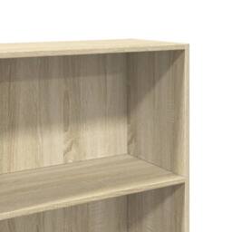 Berkfield Home Decorative Bookcase Sonoma Oak 60x30x189 cm Engineered Wood in Light Tan - Size: 60 x 30 x 189 cm - thumbnail 7