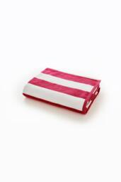 Deyongs Cabana Bay 100% Cotton Yarn Dyed Stripe Beach Towel 80x165 in Fuchsia - thumbnail 2