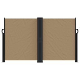 Berkfield Home Retractable Side Awning Taupe 140x1000 cm - thumbnail 3