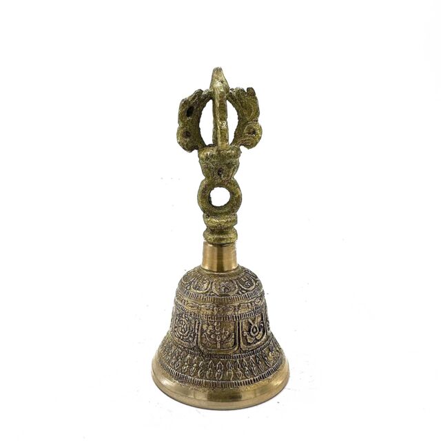 KDMD Small Tibetan Tingsha Bell - 5x11cm in Gold - Size: 5x11 cm - image 1
