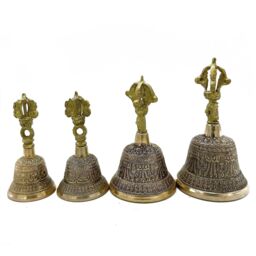 KDMD Small Tibetan Tingsha Bell - 5x11cm in Gold - Size: 5x11 cm - thumbnail 2