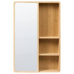 Wyld and Coco Bamboo Bathroom Sliding Mirror Door Light Brown W41 x D9 x H61cm - thumbnail 5