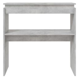 Berkfield Home Console Table Concrete Grey 80x30x80 cm Engineered Wood - Size: 80 x 30 x 80 cm - thumbnail 4