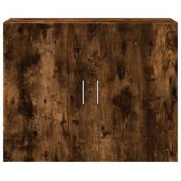 Berkfield Home Wall Cabinet Smoked Oak 80x42.5x64 cm Engineered Wood in Brown - thumbnail 4