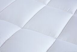 Rapport Home Microfibre Mattress Topper 10 Cm Deep (White) in White - Size: Super King - thumbnail 2