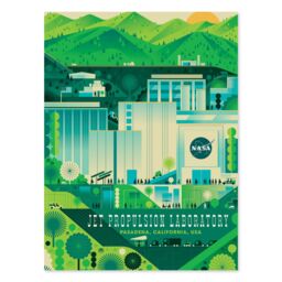 "Artery8 NASA Jet Propulsion Laboratory California Wall Art Print in Green - Size: W18"" x H24""" - thumbnail 1