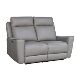 Aspire Rivington Real Leather Power Recliner 3+2 Sofa Set with USB Charging in Grey - thumbnail 2
