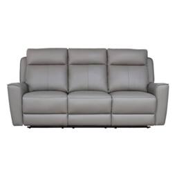 Aspire Rivington Real Leather Power Recliner 3+2 Sofa Set with USB Charging in Grey - thumbnail 6