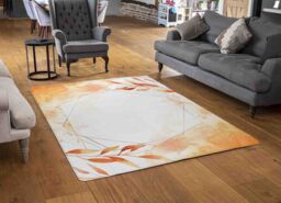 Benjamin Tate Design Autumn Leaves Rug in Natural - Size: Large - thumbnail 2