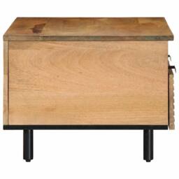 Berkfield Home Beautiful Coffee Table Brown 80x54x40 cm Solid Wood Mango - Size: 80 x 54 x 40 cm - thumbnail 4