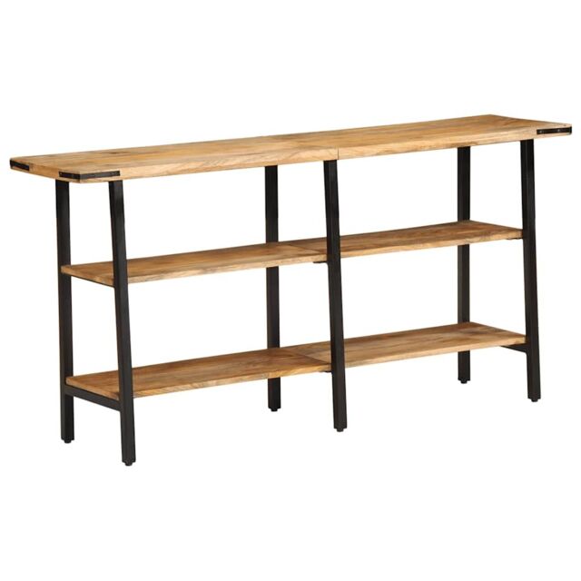 Berkfield Home Console Table 140x35x70 cm Solid Wood Mango in Brown - Size: 140 x 35 x 70 cm - image 1