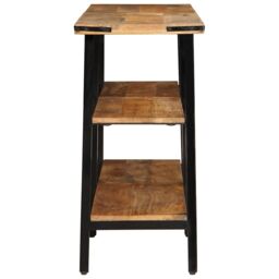 Berkfield Home Console Table 140x35x70 cm Solid Wood Mango in Brown - Size: 140 x 35 x 70 cm - thumbnail 3
