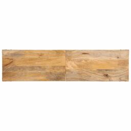 Berkfield Home Console Table 140x35x70 cm Solid Wood Mango in Brown - Size: 140 x 35 x 70 cm - thumbnail 4