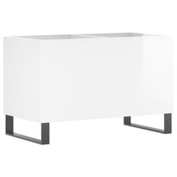 Berkfield Home Record Cabinet High Gloss White 74.5x38x48 cm Engineered Wood - thumbnail 2