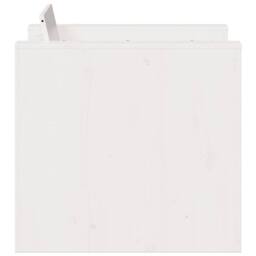 Berkfield Home Garden Sofa White 79x60x62 cm Solid Wood Pine - Size: 79 x 60 x 62 cm - thumbnail 5