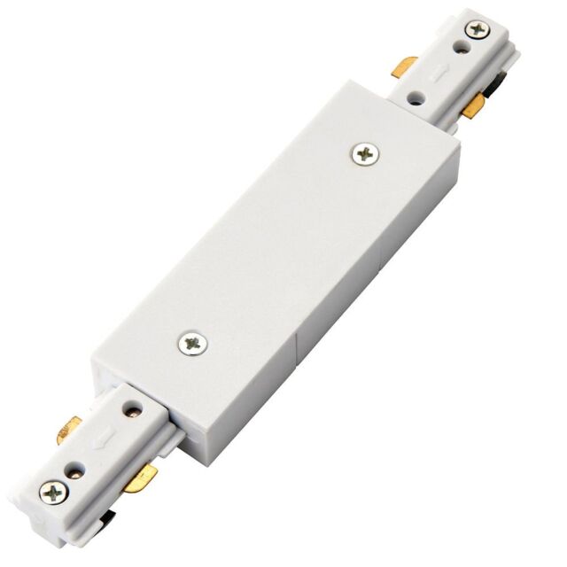 Loops Commercial Track Light Central Connector - 180mm Length - White ABS Rail System - image 1