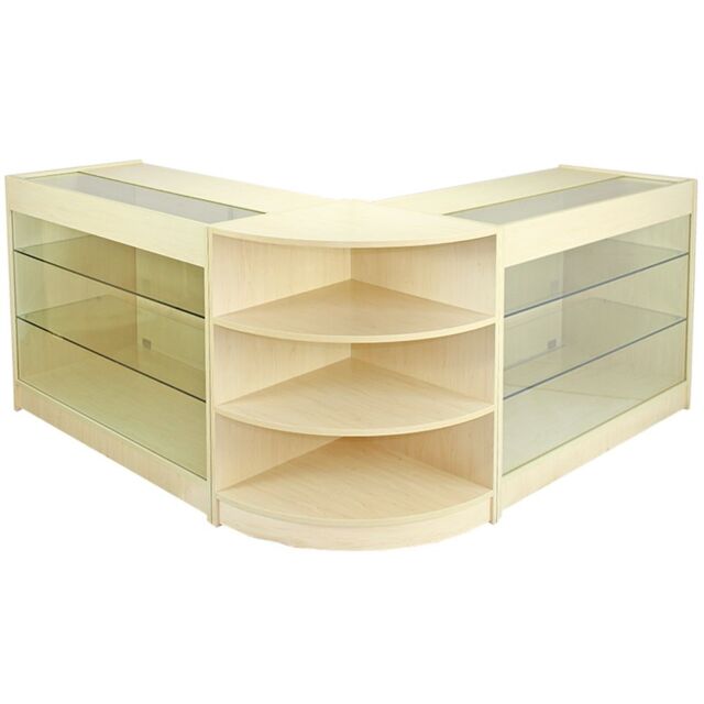 Monstershop Pulsar Maple Shop Counter & Retail Display Set in Beige - image 1