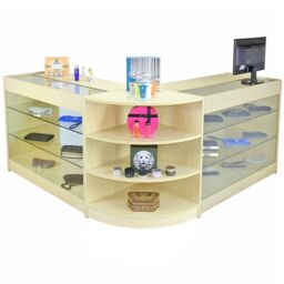 Monstershop Pulsar Maple Shop Counter & Retail Display Set in Beige - thumbnail 2