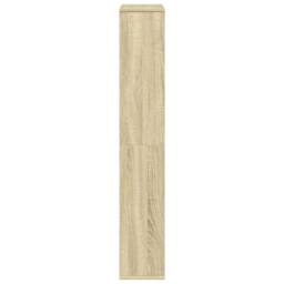 Berkfield Home Bookcase Sonoma Oak 60x20x120 cm Engineered Wood in Light Brown - Size: 60 x 20 x 120 cm - thumbnail 6