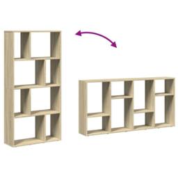Berkfield Home Bookcase Sonoma Oak 60x20x120 cm Engineered Wood in Light Brown - Size: 60 x 20 x 120 cm - thumbnail 8