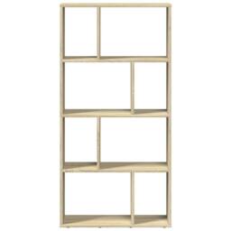 Berkfield Home Bookcase Sonoma Oak 60x20x120 cm Engineered Wood in Light Brown - Size: 60 x 20 x 120 cm - thumbnail 5