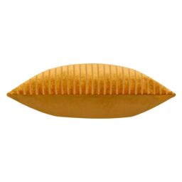 Paoletti Savoy Stripe Velvet Cushion in Gold - Size: 50 cm x 50 cm - thumbnail 4