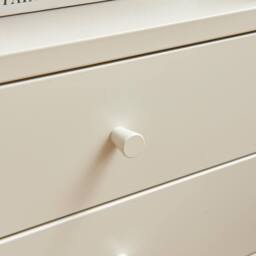 FurnitureboxUK Lykke Metal Storage Bedside Table in Cream - thumbnail 5