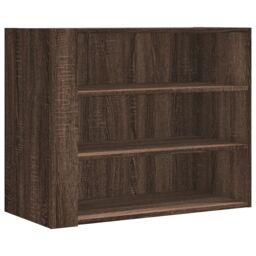 Berkfield Home Wall Cabinet Brown Oak 75x35x60 cm Engineered Wood - Size: 75 x 35 x 60 cm - thumbnail 2