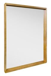 "MirrorOutlet Solid Oak Framed Overmantle Wall Mirror 40"" X 31"" (102CM X 80CM) in Beige - Size: 1 Pack" - thumbnail 5